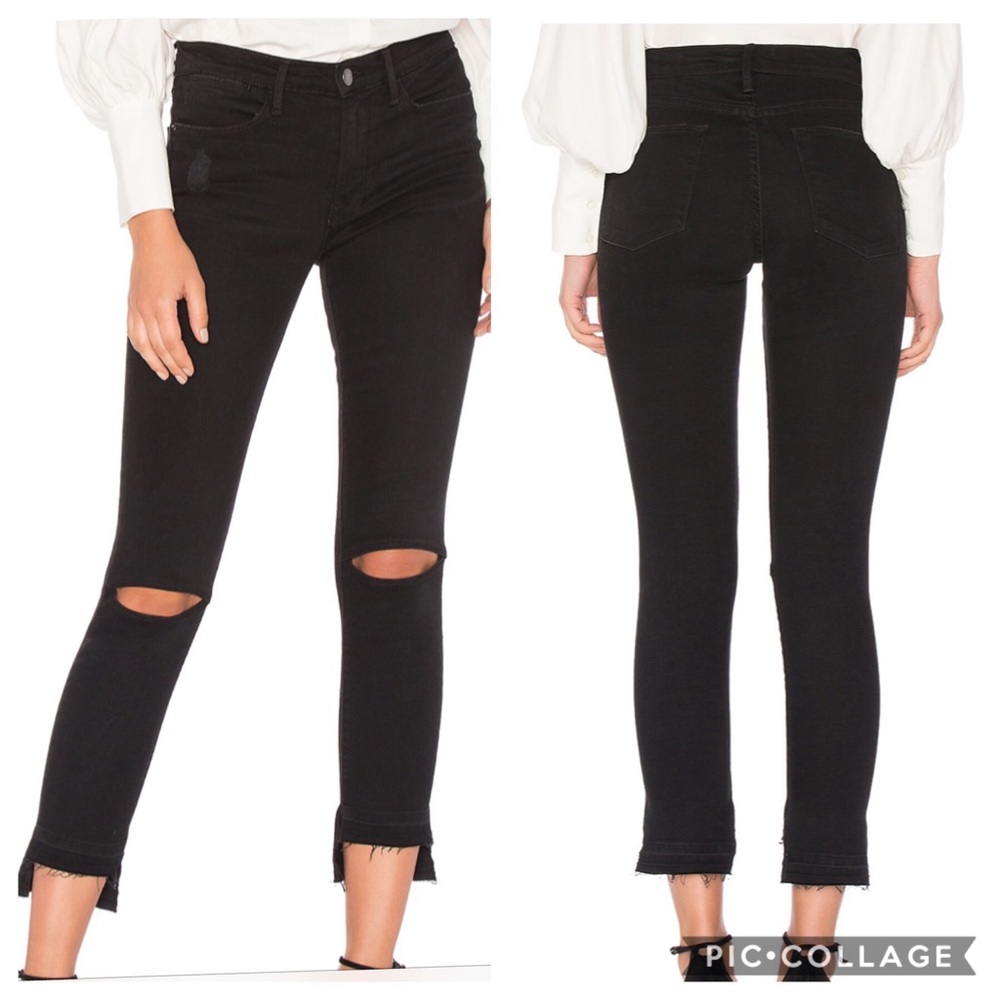 Frame Collection Le High Skinny Cutout Jean